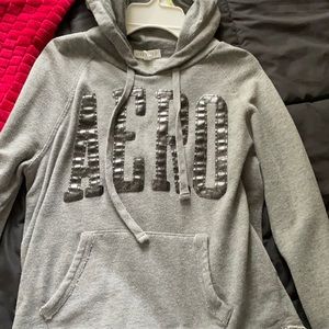aero hoodie slightly cropped